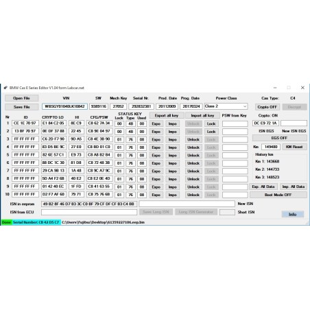 BMW CAS EDITOR